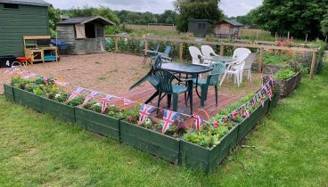 The allotment at Whitley.